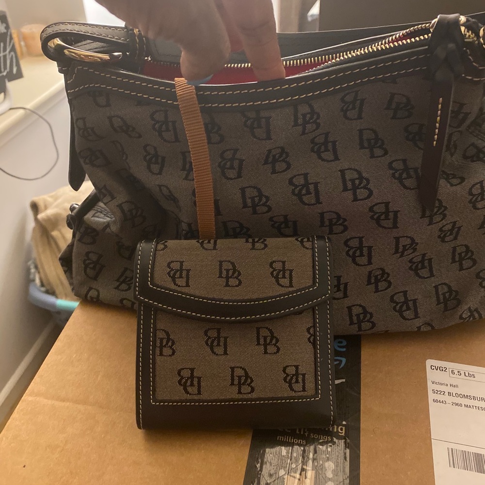 Handbag with matching wallet
